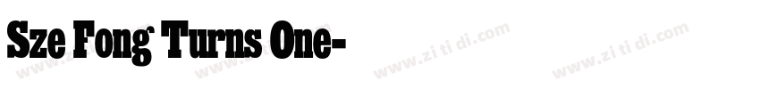 Sze Fong Turns One字体转换